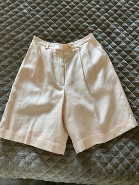 Talbots Light Pink High-Rise Tailored Bermuda Shorts